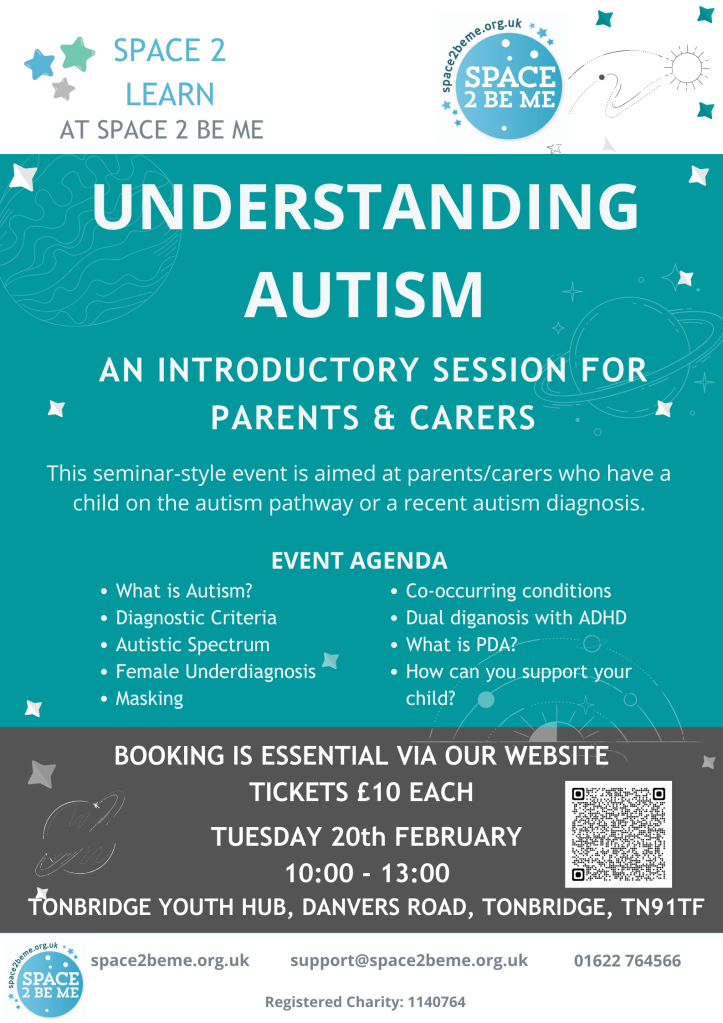 Understanding Autism Space 2 Be Me event - Tonbridge, Kent